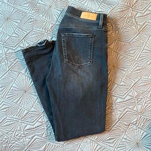 LUXE VINTAGE 7 for all Mankind 29 tapered skinny Jean dark wash